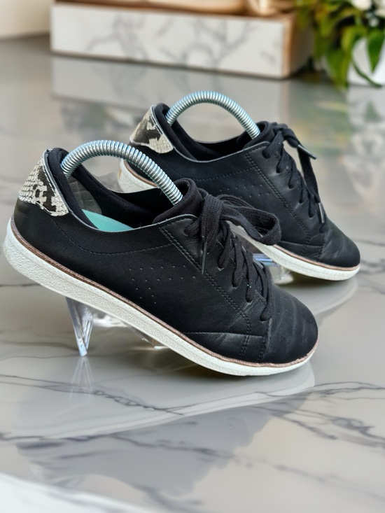 Dr. Scholl's Shoes - DR. SCHOLLS Women's Sz 7.5 Sweet Life Leather Oxford Sneaker Shoe Black Sun